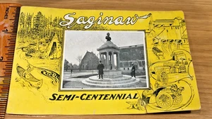 SAGINAW SEMI-CENTENNIAL * vtg 1907 postmarked postcard * Michigan - Picture 1 of 4