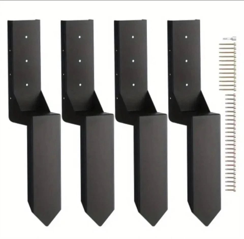 VEVOR Fence Post Anchor Repair Kit 4 Pack Inner 3.5” x3.5” Support Stakes Repair - Image 1 of 1