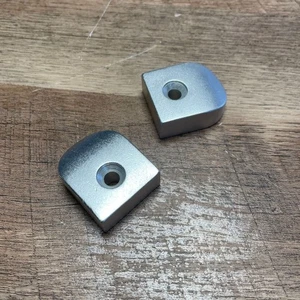 2x Pfeiffer Marine Endstück für Genuaschiene T-Schiene 25x4mm Aluminium eloxiert - Picture 1 of 3