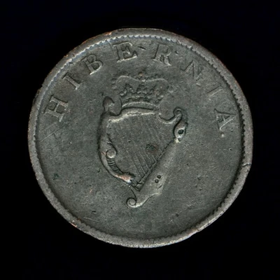 GB GEORGE III IRISH COPPER HALFPENNY - 1805 ++ NICE GRADE  ++[190-21] - Image 1 of 2