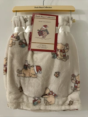 Disney Baby Blanket Winnie The Pooh Bear Collection Piglet Infant NWT 30x40 - Image 1 of 4