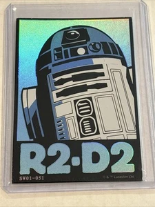 2023 Card Fun Star Wars R2-D2 #SW01-051 Rainbow Foil Card - Picture 1 of 2