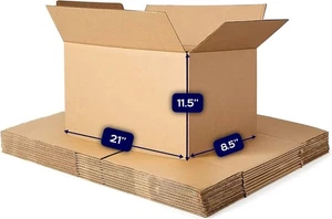 Sturdy Cardboard Moving Boxes – Durable Packing & Shipping Boxes, Small - Picture 1 of 112