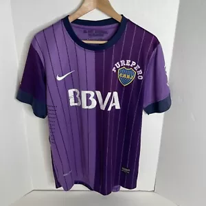 Boca Juniors Nike Away Jersey Soccer Jersey, Medium, Purple Stripes, #10 - Picture 1 of 9