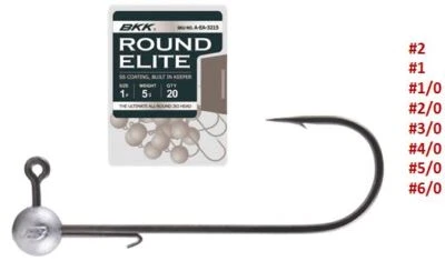 BKK ROUND ELITE-CLASSIC KEEPER Jighaken Raubfisch Barsch Zander Hecht alle Sorte