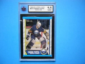 1989/90 O-PEE-CHEE NHL HOCKEY CARD 200 DARREN PUPPA ROOKIE KSA 9.5 NR GEM MT OPC - Picture 1 of 2