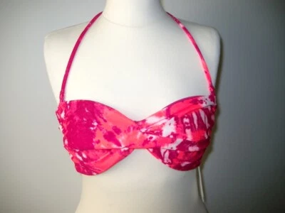 Bikini Oberteil pink gemustert von VOLCOM Gr. S  NEUWARE - Bild 1 von 4