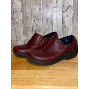 Crocs Damenschuhe geschlossene Zehe Slipper burgunderrot Freizeit bequem Leder Größe 6 - Bild 1 von 14