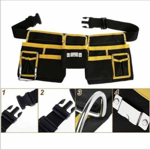 Electrician Waist Pocket Belt Pouch Screwdriver Tool Holder Top Storage Bag Work - Picture 1 of 6