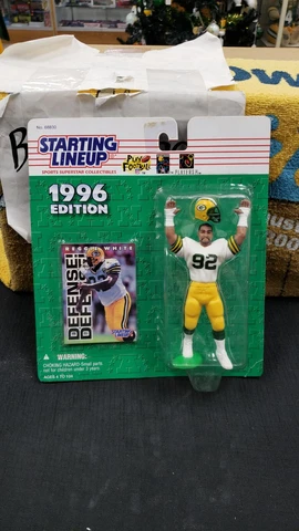 NIB 1996 4.5" REGGIE WHITE GREEN BAY PACKERS ACTION FIGURE STARTING LINEUP SLU Cover