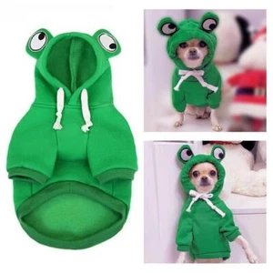 Winter Warm Cute Plush Dog Coat Hoodies For French Pet F Bulldog, Halloween G5F5 - Picture 1 of 11