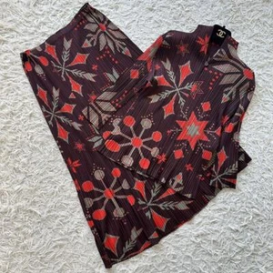Pleats Please Setup Snowflake Bordeaux XL Equivalent - Picture 1 of 12