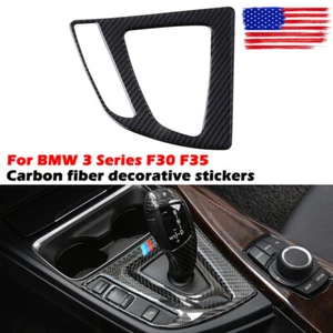 1x Carbon Fiber Gear Shift Panel Interior Trim For BMW 3 Series F30 2013-19 - Bild 1 von 7