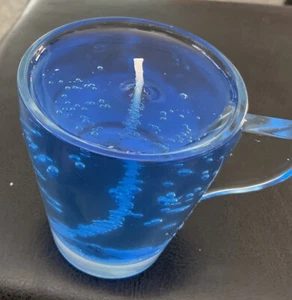 ESSPRESO CUP CONTAINING A HAND MADE JELLY CANDLE - Picture 1 of 6