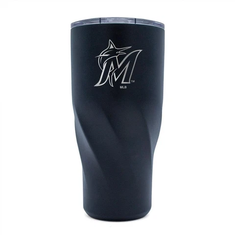 Miami Marlins 30oz Morgan Stainless Steel Tumbler [NEW] MLB Cup Travel Mug Cover