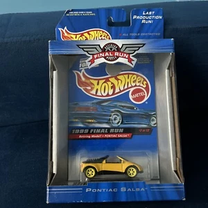 1999 Hot Wheels FINAL RUN w/BOX yellow PONTIAC SALSA 7/12 FREE SHIP - Picture 1 of 3