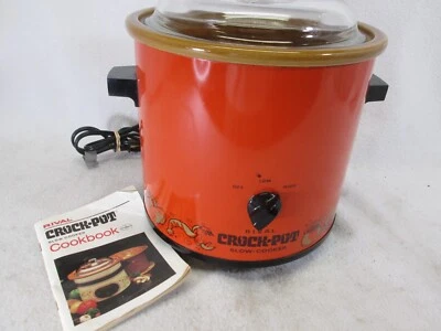 Vintage 1981 Rival burnt orange Slow Cooker Crock Pot model 3100 (works) - Image 1 of 4