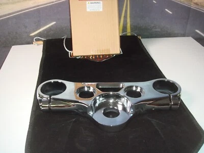 Harley Triple Tree FXD Top Chrome FXDI FXDCI FXDBI Super Glide V-Twin 24-0924 X9 - Image 1 of 4