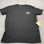 Toms Shirt Womens Large Gray Short Sleeve Cotton Made In Usa