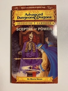 Advanced Dungeons & Dragons Sceptre Of Power Adventure Gamebook 7 1986 1st Print - Imagen 1 de 3
