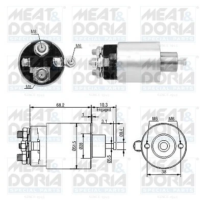 MEAT & DORIA Magneti Di Avviamento Per Ford Focus II DA_ HCP DP 1.6 FFS - Immagine 1 di 1