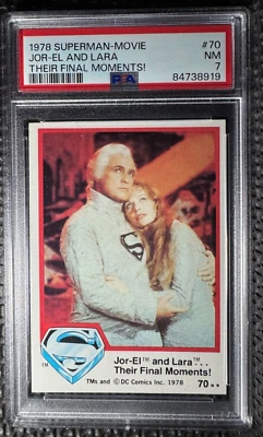 1978 Superman-Movie Jor-El and Lara Their Final Moments! #70 PSA NM 7 - Image 1 of 2