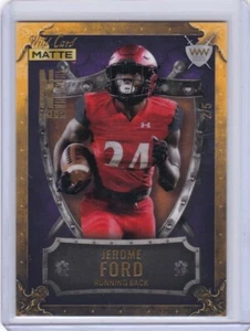 2022 Wild Card VIP NAZIONALE opaco JEROME FORD WEEKEND WARRIOR #WW-25 #2/5 MADE - Foto 1 di 1