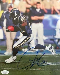 Foto autografiada de Ladainian Tomlinson San Diego Los Ángeles 8x10 JSA - Imagen 1 de 1