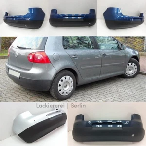 STOßSTANGE HINTEN LACKIERT IN WUNSCHFARBE + SPOILER NEU für VW Golf V 03-08 PDC - Bild 1 von 10