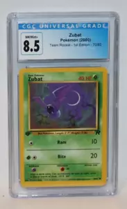 2000 Pokemon Zubat Team Rocket 1st Edition 70/82 CGC 8.5 NM/MINT+ - Picture 1 of 3