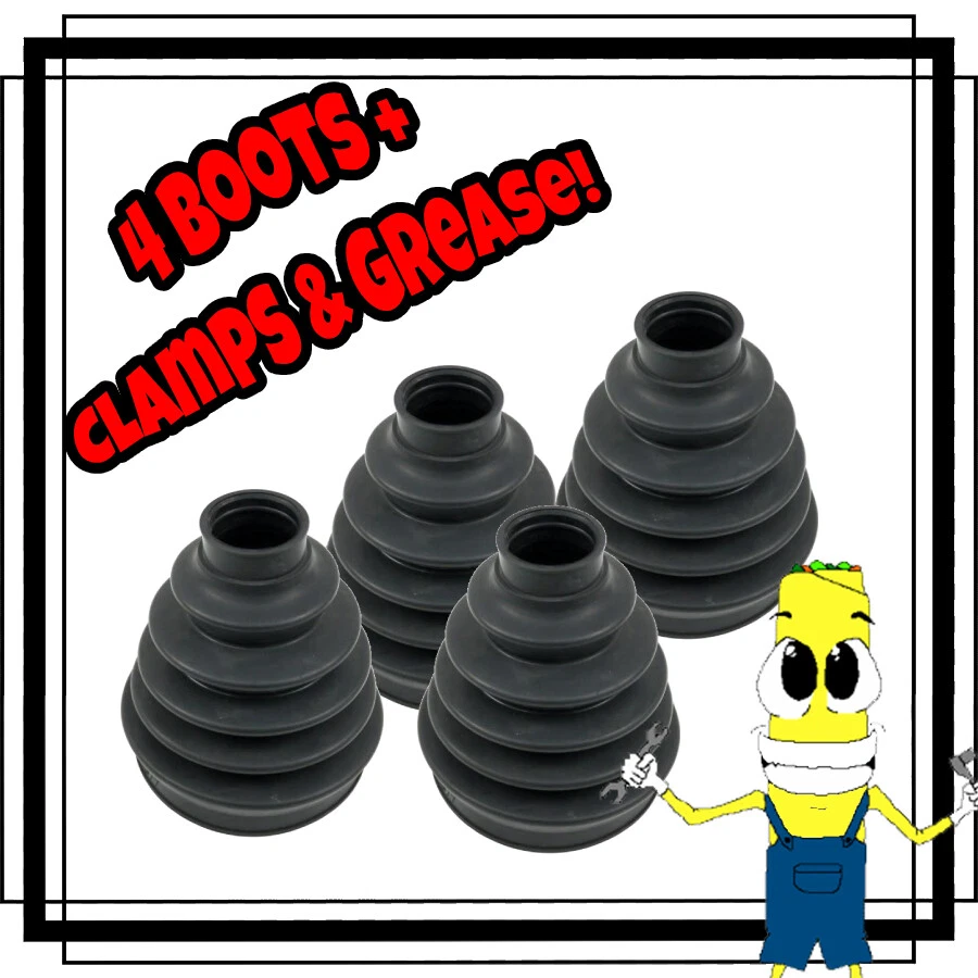 Conjunto de 4 kit de bota de eixo traseiro interno externo CV eixo para BMW 325i 1987-1995 - Imagem 1 de 4
