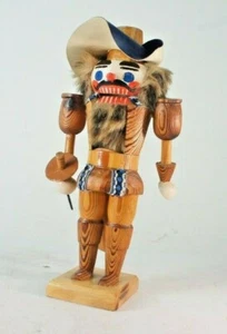 Cascanueces mosquetero Erzgebirge talla en madera vintage M-2048 - Imagen 1 de 12