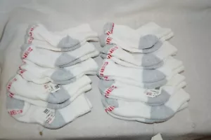 10 PAIR HANES Kids SOCKS WHITE Sock SMALL Crew OOP Child 4" toe to heel Boy GIRL - Picture 1 of 3
