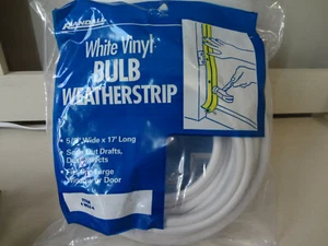 Randall White Vinyl Bulb Weatherstrip Item # WSV-4 White - Picture 1 of 4