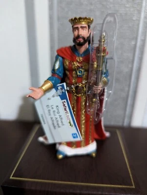 Safari Ltd King Alfred Days Of Old Figura PVC Dettagliata Giocattolo da Collezione 10,5 CM