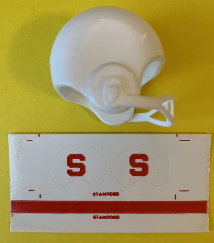 1970 Stanford Cardinals mini NCAA Vintage gumball football helmet decal set old Cover