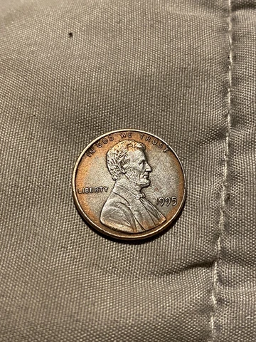 1995 Lincoln Memorial Penny Cent  Planchet Error Cover