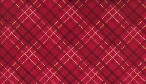 Hallmark Wrapping Paper Dark Red Plaid 35 sq ft Roll Holiday Gift - Picture 1 of 5