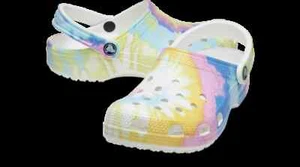 Crocs Men's and Women's Classic Tie Dye Clogs | Tie Dye Crocs| Slip On Shoes - Picture 1 of 7