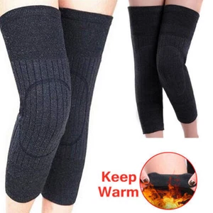 Pair For Men Women Wool Leg Knee Warmer Winter Socks Thermal Longer Thickness UK - Picture 1 of 8