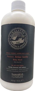Tweak'd By Nature Restore Amber Vanilla Body Wash-16 oz-SEALED No Pump - Picture 1 of 5