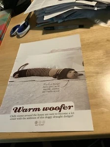 Warm Woofer Dog Draught Excluder / Toy Knitting Pattern - Picture 1 of 2