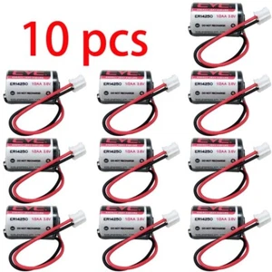 10pcs EVE ER14250 1/2 AA 3.6V LS14250 Battery with Plug - Picture 1 of 5