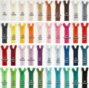 3 Reißverschlüsse nahtverdeckt 18 cm nicht teilbar nahtverdeckter rießverschluss - Bild 1 von 1