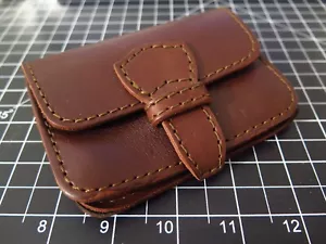 Saddleback Leather 4 3/4” W x 3 1/4” H x 1” D LARGE BELT POUCH Chestnut Color - Picture 1 of 14