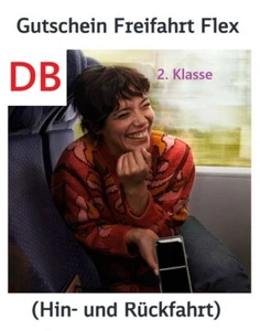 Deutsche Bahn eToken Gutschein Freifahrt Flex 2. Klasse (Hin- und Rückfahrt) - Bild 1 von 1