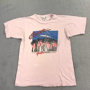 vintage Grand Prix t shirt mens Large 80s Miami Pink single stitch distressed - Picture 1 of 9