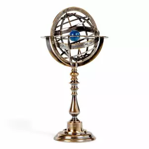 Authentic Models Armillarsphäre Bronze, Armillary Dial, Messing, Chrome, GL052 - Bild 1 von 4