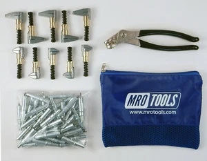 3/32 Cleco Fasteners Complete Kit w/ Pliers, Clamps, Carry Bag (K1S50-3/32SG) - Picture 1 of 7