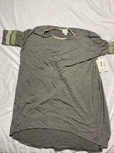 LuLaRoe Size S Small Short Sleeve Irma Grey Shirt Top NWT NEW - Picture 1 of 8
